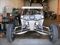 Custom engineered suspension.